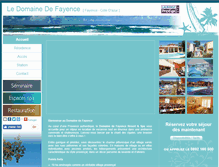 Tablet Screenshot of domainedefayence.com